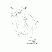 Схема вузла: Reflectors для Kawasaki VN1700 Vulcan 1700 Vaquero