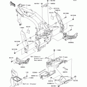 Схема вузла: Кріплення для Kawasaki ZR1000 Z1000