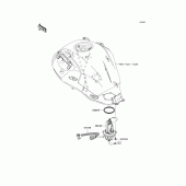 Схема вузла: Fuel pump для Kawasaki KLE650 Versys 650