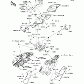 Схема узла: Cowling(upper) для Kawasaki ZR1000 Z1000 ABS