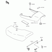 Схема вузла: Сидіння для Kawasaki ZR750 Zephyr