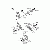 Схема узла: Подножки для Kawasaki ZX636 Ninja ZX-6R ABS KRT Edition