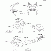 Схема вузла: Decals(red/violet royal)(zx600-f2) для Kawasaki ZX600 Ninja ZX-6R
