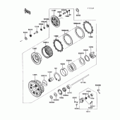 Схема вузла: Clutch(zg1200-b5) для Kawasaki ZG1200 Voyager XII