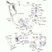 Схема узла: Охлаждение(bcf) для Kawasaki VN1700 VN1700 Voyager ABS