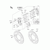 Схема узла: Передний тормоз для Kawasaki VN1700 VN1700 Voyager ABS