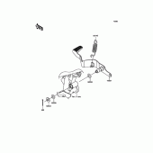 Схема вузла: Лапка гальма для Kawasaki KLE300 Versys-X 300 ABS