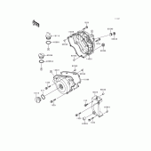 Схема вузла: Engine cover(s) для Kawasaki EX250 Ninja 250