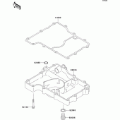 Схема узла: Масляный поддон для Kawasaki ZX750 ZXR750
