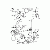 Схема узла: Brake Piping для Kawasaki ZX1000 Ninja ZX-10R ABS