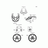 Схема вузла: Decals(Black) для Kawasaki KLE650 Versys 650 ABS