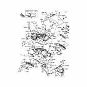 Схема вузла: Заднє крило для Kawasaki EN650 Vulcan S Café ABS