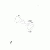 Схема вузла: Handle cover для Kawasaki KLV1000