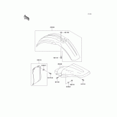 Схема вузла: Крило для Kawasaki KX85 KX85-II