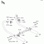Схема вузла: Вихлопна система для Kawasaki EJ650 W650