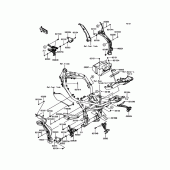 Схема узла: Крепление двигателя для Kawasaki ZR900 Z900 ABS