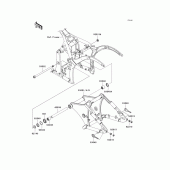 Схема вузла: Задній важіль (Маятник) для Kawasaki VN900 Vulcan 900 Custom