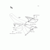 Схема вузла: Сидіння для Kawasaki KX250/ KX252 KX250F