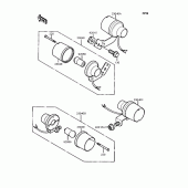Схема вузла: Поворотники для Kawasaki KMX50 KSR-I
