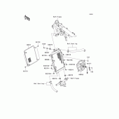 Схема узла: Радиатор для Kawasaki VN1700 VN1700 Classic Tourer
