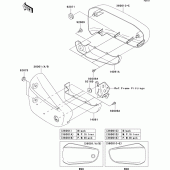 Схема вузла: Side covers для Kawasaki VN1500 VN1500 Mean Streak