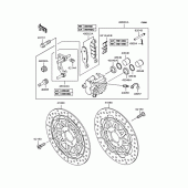 Схема узла: Передний тормоз для Kawasaki ZR750 ZR-7S