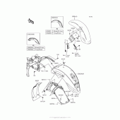 Схема вузла: Крило для Kawasaki VN900 Vulcan 900 Classic LT