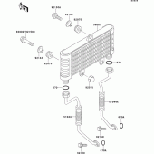 Схема вузла: Олійний охолоджувач для Kawasaki ZR750 Zephyr