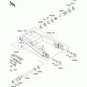 Схема вузла: Задній важіль (Маятник) для Kawasaki ZX1200 Ninja ZX-12R