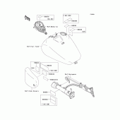 Схема узла: Информационные наклейки (r3-r5) для Kawasaki VN1500 Vulcan 1500 Drifter