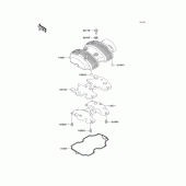 Схема вузла: Клапанна кришка для Kawasaki EJ650 W650