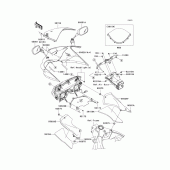 Схема вузла: Облицювальні елементи для Kawasaki ZX636 Ninja ZX-6R