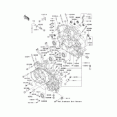 Схема вузла: Картер двигуна (1/2) для Kawasaki VN1500 VN1500 Classic Tourer