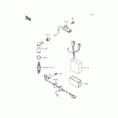 Схема узла: Система зажигания для Kawasaki KL650 KLR650