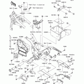 Схема узла: Крепление двигателя для Kawasaki VN1600 VN1600 Mean Streak