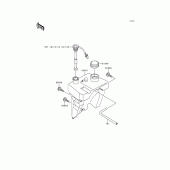 Схема вузла: Oil tank для Kawasaki KMX125