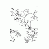Схема вузла: Brake Piping для Kawasaki ZX1000 Ninja ZX-10R ABS