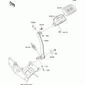 Схема вузла: Лапка гальма для Kawasaki VN1700 Vulcan 1700 Voyager Custom ABS