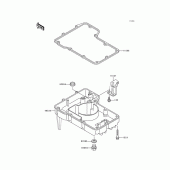 Схема узла: Маслосборник для Kawasaki ZX600 Ninja ZX-6