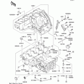 Схема узла: Картер двигателя для Kawasaki ZX750 Ninja ZX-7R