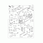 Схема вузла: Карбюратор (‾EJ650A-059143) для Kawasaki EJ650 W650
