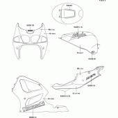 Схема вузла: Decals(green/violet)(zx750-p1/p2) для Kawasaki ZX750 Ninja ZX-7R