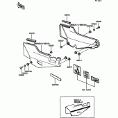 Схема вузла: Side cover для Kawasaki ZG1000 1000GTR
