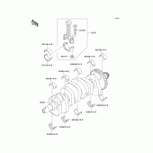 Схема вузла: Колінчастий вал для Kawasaki ZR750 Z750S