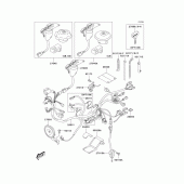 Схема узла: Замок зажигания для Kawasaki KLX400 KLX400SR