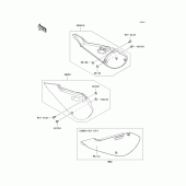 Схема вузла: Side covers для Kawasaki KX65