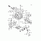 Схема вузла: Головка циліндра для Kawasaki BN125 Eliminator