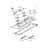 Схема узла: Клапанная крышка для Kawasaki ZR800 Z800 ABS