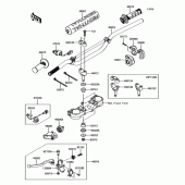 Схема вузла: Кермо для Kawasaki KX250/ KX252 KX250F