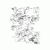 Схема вузла: Cowling(Upper) для Kawasaki ZX1000 Ninja 1000 ABS